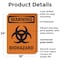 Signmission Biohazard With Symbol OSHA Warning Sign, Plastic, 18in W x 24in L, 2PK OS-2PACK-WS-P-1824-V-12989 - alternate 5